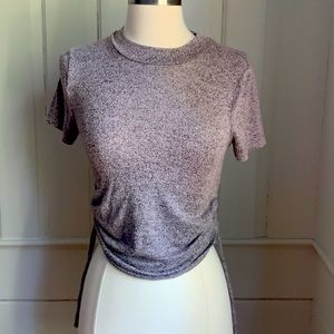 Cute short sleeve sweater adjustable height